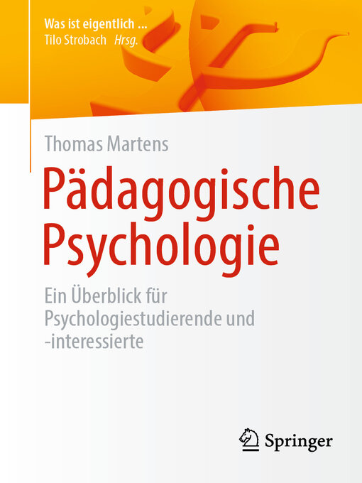 Title details for Pädagogische Psychologie by Thomas Martens - Available
